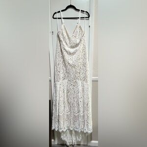 Lulu’s Lace Cream Wedding Dress